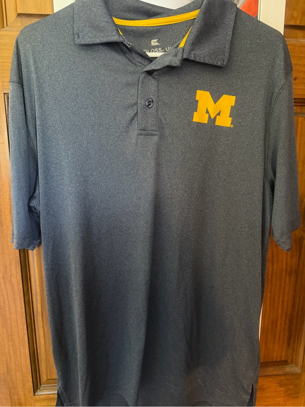 Colosseum Navy Polo with Gold 'M' Chest Logo